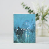 Childe Hassam - Nocturne Railway Crossing Chicago Briefkaart (Staand voorkant)