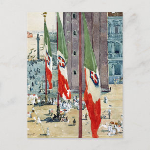 Childe Hassam Piazza di San Marco Briefkaart