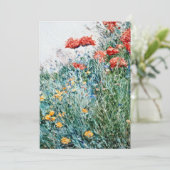 Childe Hassam - Poppies, Appledore Bedankkaart (Staand voorkant)