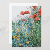 Childe Hassam - Poppies, Appledore Bedankkaart (Voorkant / Achterkant)