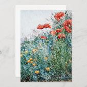 Childe Hassam - Poppies, Appledore Kaart (Voorkant / Achterkant)