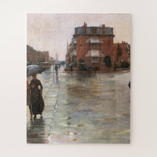 Childe Hassam - Rainy Day, Boston Legpuzzel (Verticaal)