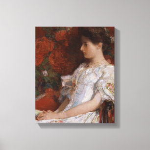 Childe Hassam Victoriaans stoel CC0192 Impressioni Canvas Afdruk