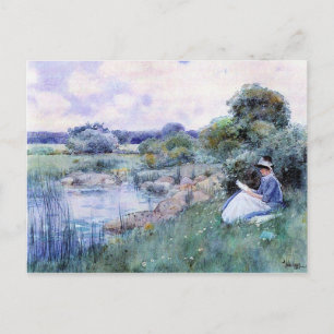 Childe Hassam - Vrouw lezen Briefkaart