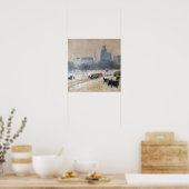 Childe Hassam, Winter op Union Square Poster (Keuken)