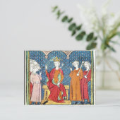 Childeric II , Merovingian King of Austrasia Briefkaart (Staand voorkant)