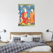 Childeric II , Merovingian King of Austrasia Canvas Afdruk (Insitu (Slaapkamer))
