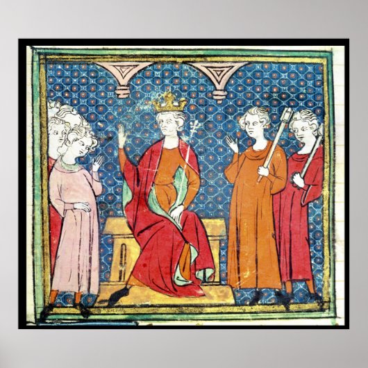 Childeric II , Merovingian King of Austrasia Poster (Voorkant)