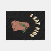 Childern's I Eat Kinderen Sticker Fleece Deken (Voorkant (Horizontaal))