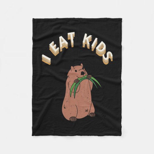 Childern's I Eat Kinderen Sticker Fleece Deken (Voorkant)