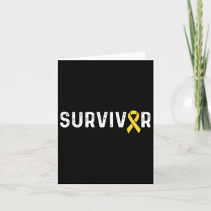 Childhood Cancer Awareness Ribbon Survivor Remissi Kaart