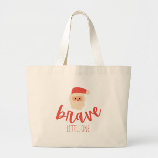 childhood cancer brave Christmas Santa  Grote Tote Bag