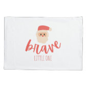 childhood cancer brave Christmas Santa Kussensloop (Achterkant)