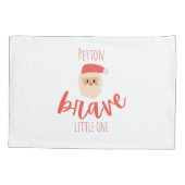 childhood cancer brave personalized ChristmasSanta Kussensloop (Achterkant)