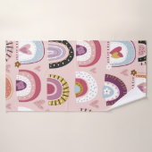 Childish seamless pattern with abstract hand drawn (Serviette de bain)