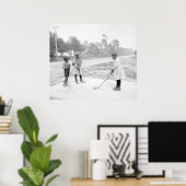Children Golfing, 1905 Poster (Thuiskantoor)