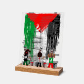 Children of Gaza Painting Palestine Flag (Angle)