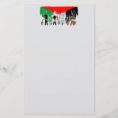 Children of Gaza Painting Palestine Flag  Briefpapier (Voorkant)