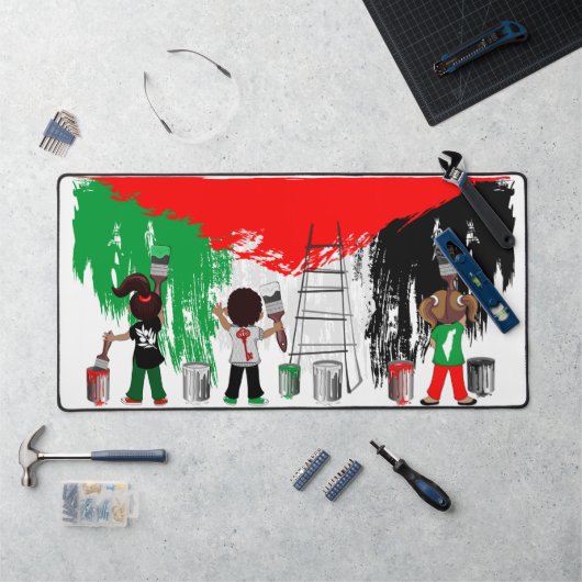 Children of Gaza Painting Palestine Flag  Bureaumat (Werkstation)