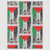 Children of Gaza Painting Palestine Flag Tissuepapier (Voorkant)