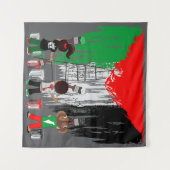 Children of Gaza Painting Palestine Flag  Wandkleed (Voorkant (horizontaal))