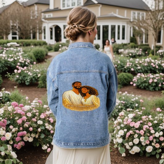 Children of Light Denim Jacket (Huwelijk Achterkant)