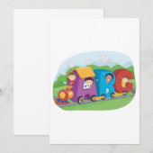 Children On An Alphabet Train Kaart (Voorkant / Achterkant)