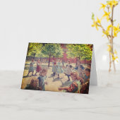 CHILDREN PLAYING FINE ART NOTECARD KAART (Gele Bloem)