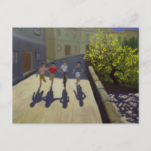 Children Running Lesbos 1999 Briefkaart