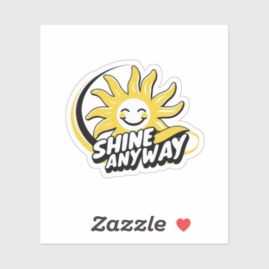 Children’s Inspirational Shirt – Shine  Sticker (Vel)