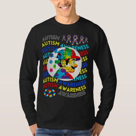 Childrens Autism Awareness Navigating Autism Autis T-shirt (Voorkant)