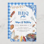Children's BBQ Birthday Invitation (Devant / Derrière)