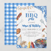 Children's BBQ Birthday Invitation Kaart (Voorkant / Achterkant)