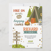 Children's Birthday Invitation with camping vibes (Devant)