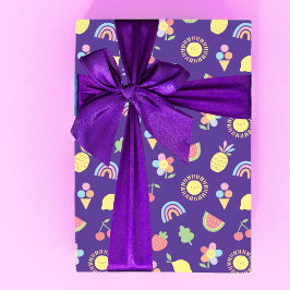 Children's Birthday Wrapping Paper, Summer Fun Inpakpapier Vel