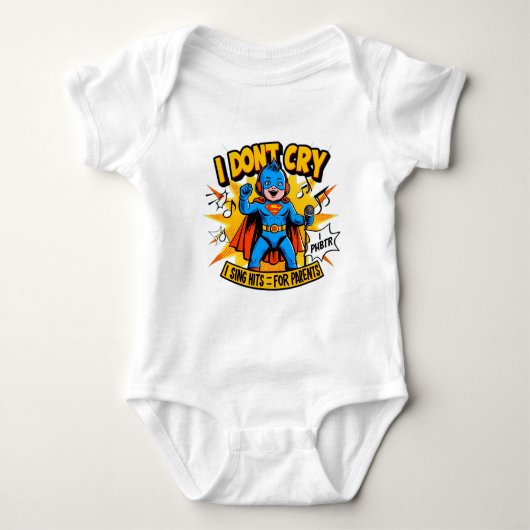 Children's bodysuit with a funny inscription (Voorkant)