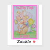 Children's Eastertime Sticker (Vel)