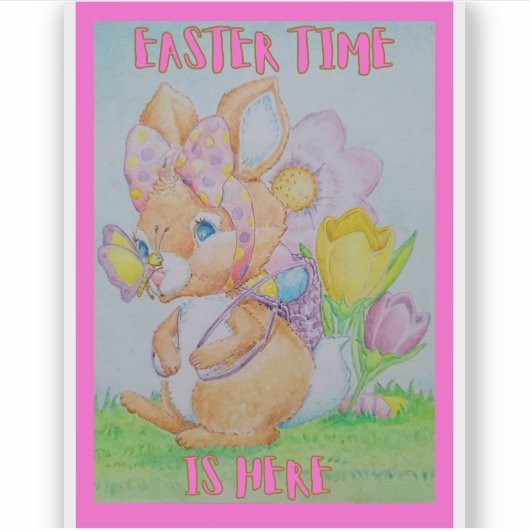 Children's Eastertime Sticker (Voorkant)