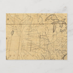 Children's Map Of The United States Briefkaart