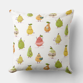 Children's pattern of fun pears kussen