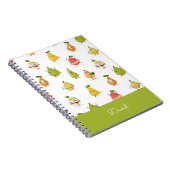 Children's pattern of fun pears notitieboek (Rechterzijde)