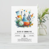 Children's Potion Lab Wetenschapper Verjaardag Kaart (Staand voorkant)