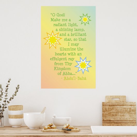 Children's Prayer Poster (Cuisine)