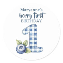 Child's Blueberry Berry First Birthday