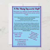 Child's Mermaid Birthday Double Sided Invitation (Dos)