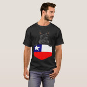 Chile Flag Scottish Terrier Dog In Pocket T-shirt (Voorkant volledig)