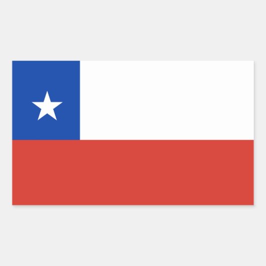 CHILE RECHTHOEKIGE STICKER (Voorkant)