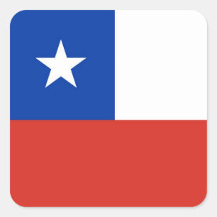CHILE VIERKANTE STICKER