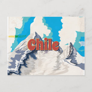 Chile Vintage Reisposter Briefkaart