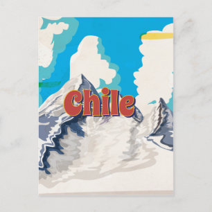 Chile Vintage Reisposter Briefkaart